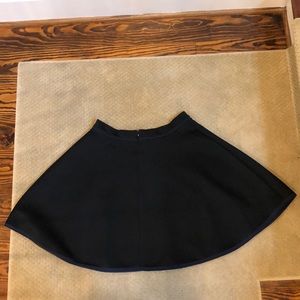 Sandro black skirt with navy trim